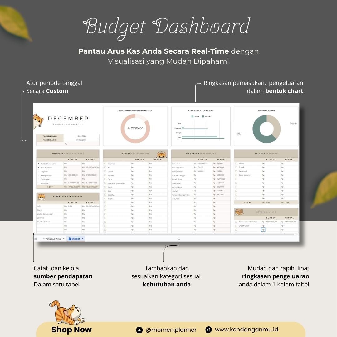 Simple Monthly Budget Planner